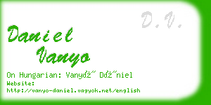 daniel vanyo business card