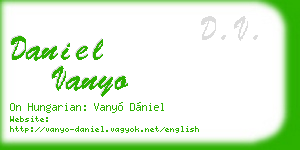 daniel vanyo business card